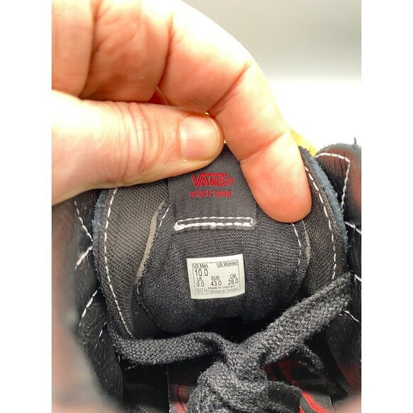 Vans Shoes Mens 10 Stranger Things SK8-Hi High Top Reissue Skate Sneakers Black - Picture 10 of 16